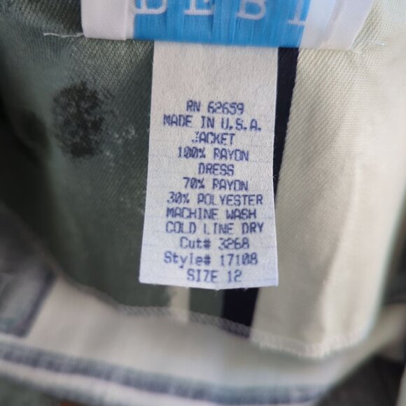 Vintage PERI Petites long sleeve open concept art abstract jacket size 12 petite - Picture 6 of 14